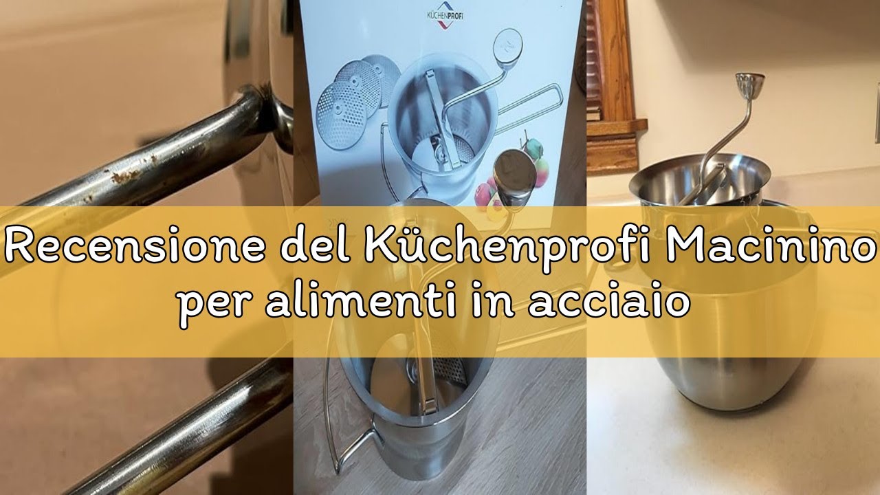 Recensione del Küchenprofi Macinino per alimenti in acciaio inossidabile, argento, grande, acciaio 1