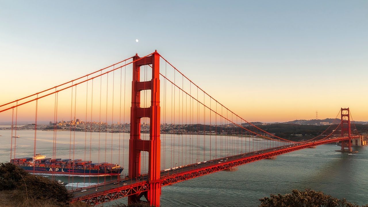 San Francisco Golden Gate Bridge 4K. #naturetherapyfilms