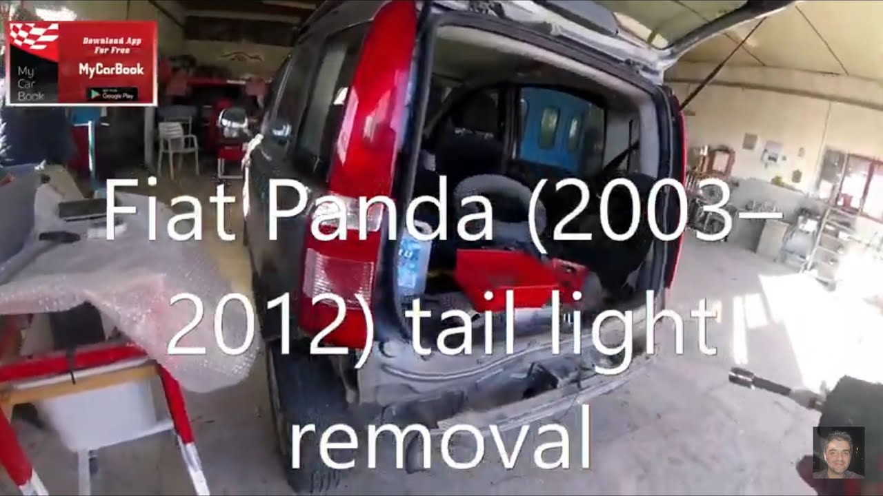Fiat Panda (2003–2012)  How to replace rear tai light