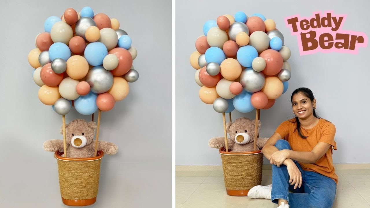Teddy Bear Hot Air Balloon Decoration at home