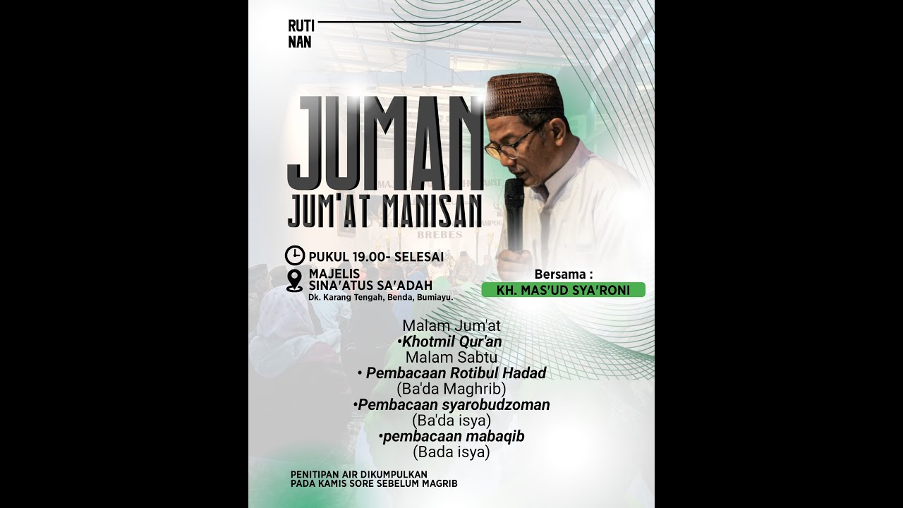 🔴 [LIVE] Rutinan Juman (Jum'at Manis)
