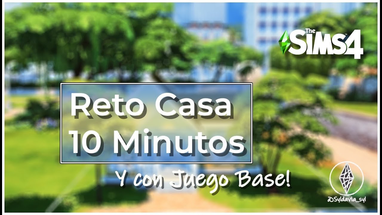 Construyo una casa en 10 MINUTOS y con JUEGO BASE || SIMS 4 CHALLENGE