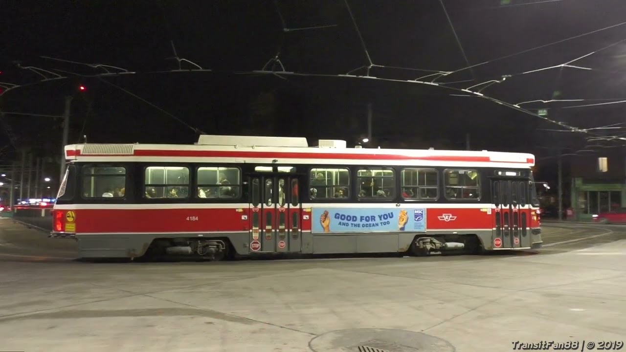 TTC 1977-1981 UTDC CLRV #4184 on Route 511 Bathurst at Bathurst Station
