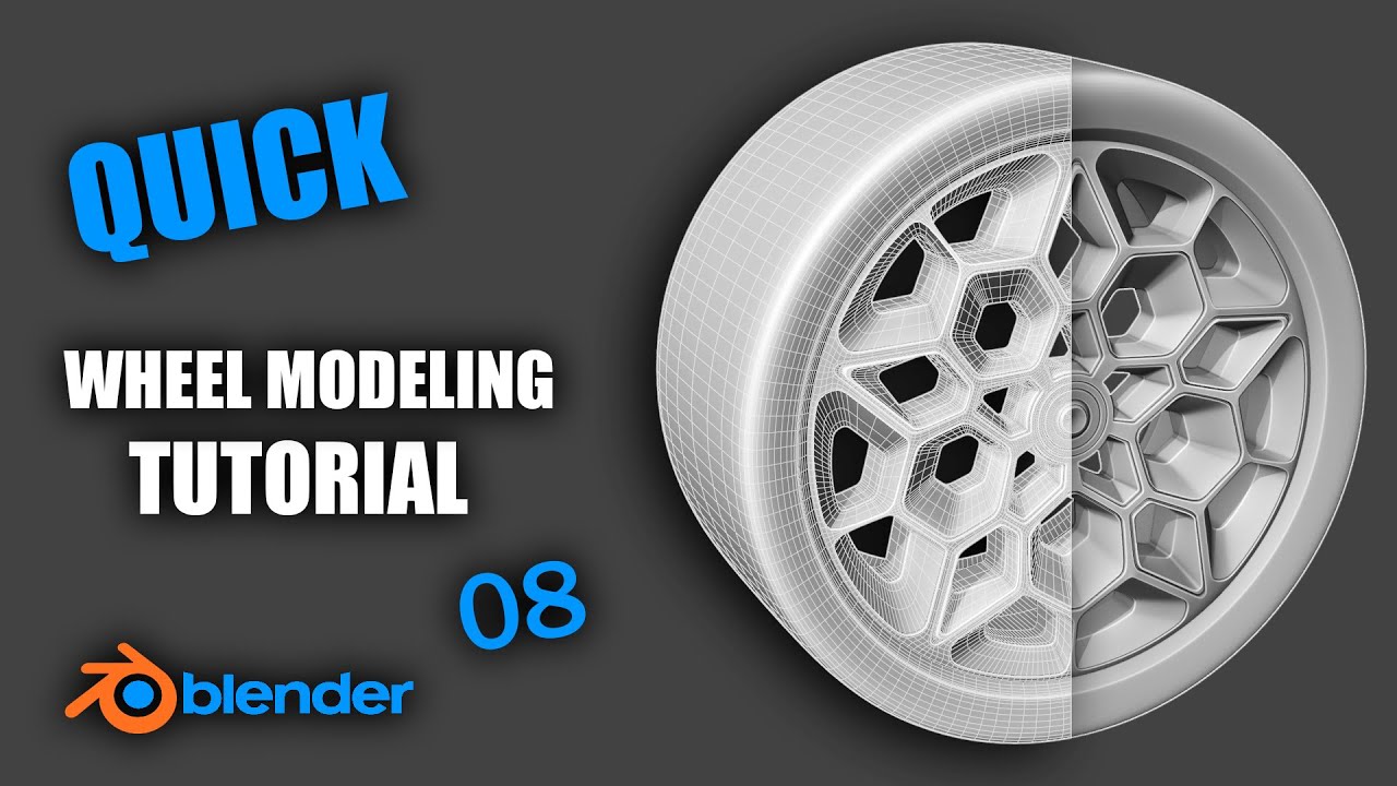Blender Car Wheel Modeling #08 – Full Tutorial for Beginners | BlenderDisaster