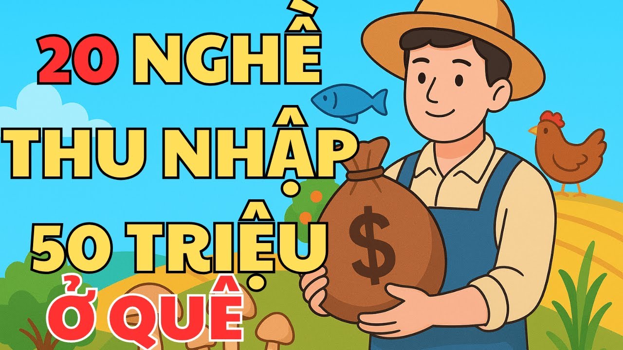 20 Nghề Thu Nhập 50 Triệu Ổn Định Ở Quê Năm 2026 | Chạm Đến Thành Công