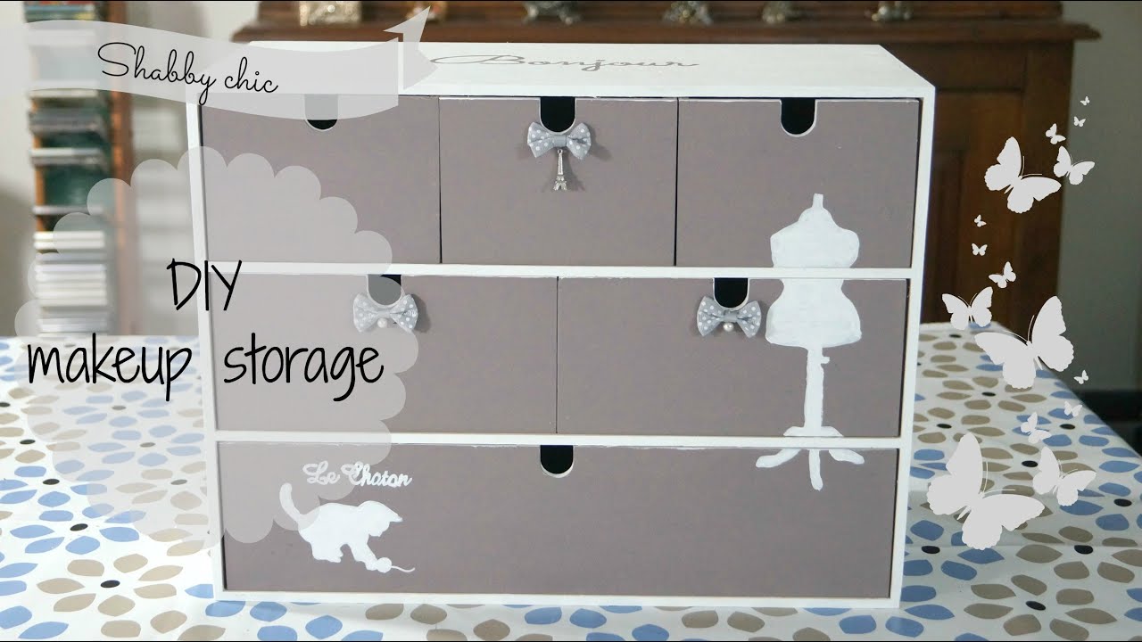 DIY makeup & jewelry storage shabby chic: creiamo la nostra postazione makeup ♡♡♡