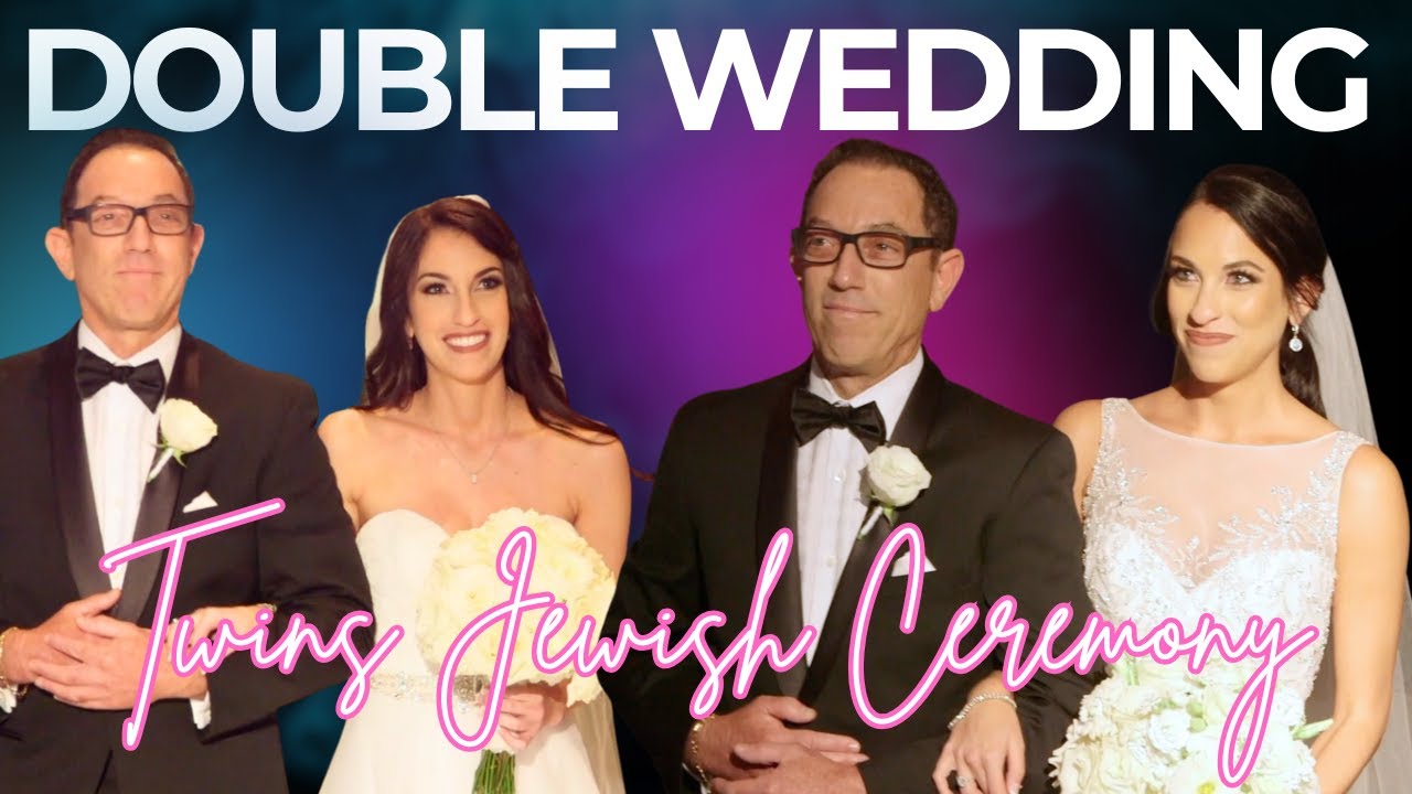 Twin Sisters Get Married Together in Beautiful Jewish Wedding Ceremony 💍✨ | Double Wedding Joy