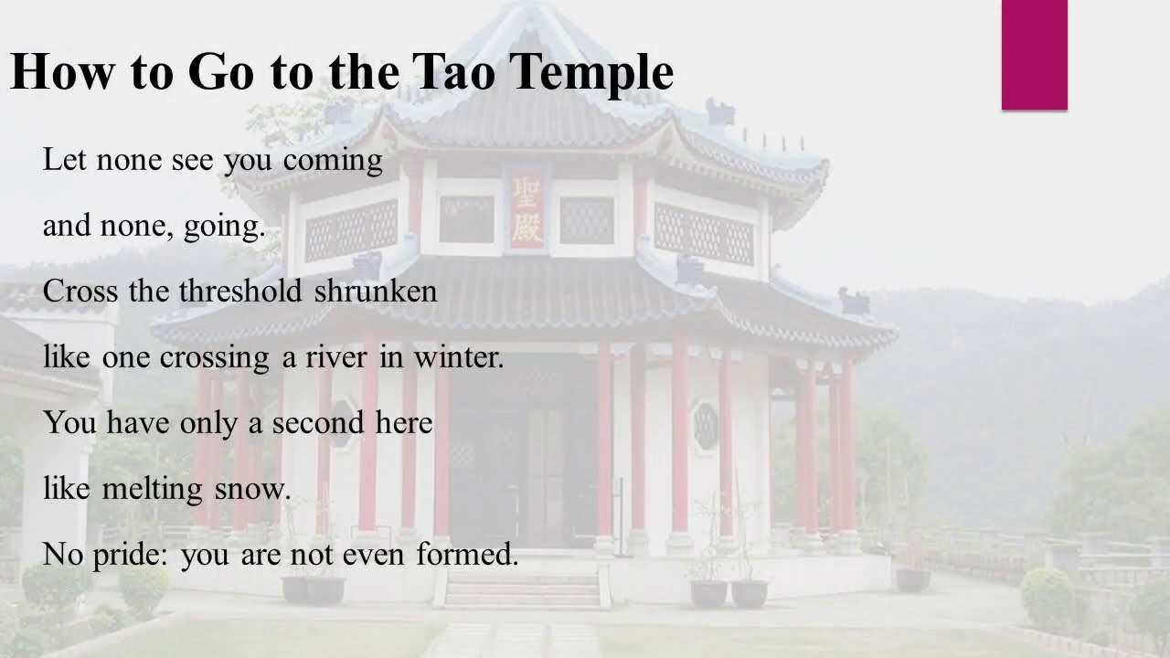How to Go to the Tao Temple Part 2