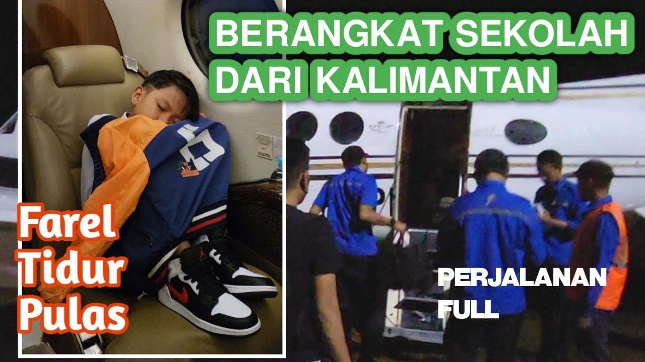 Farel (Full Perjalanan) Naik Pesawat Pribadi