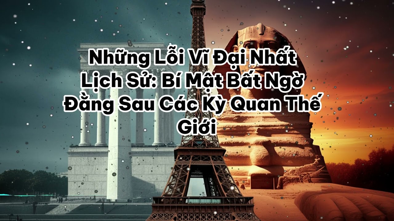 Những 'Lỗi' Vĩ Đại Nhất Lịch Sử: Bí Mật Bất Ngờ Đằng Sau Các Kỳ Quan Thế Giới