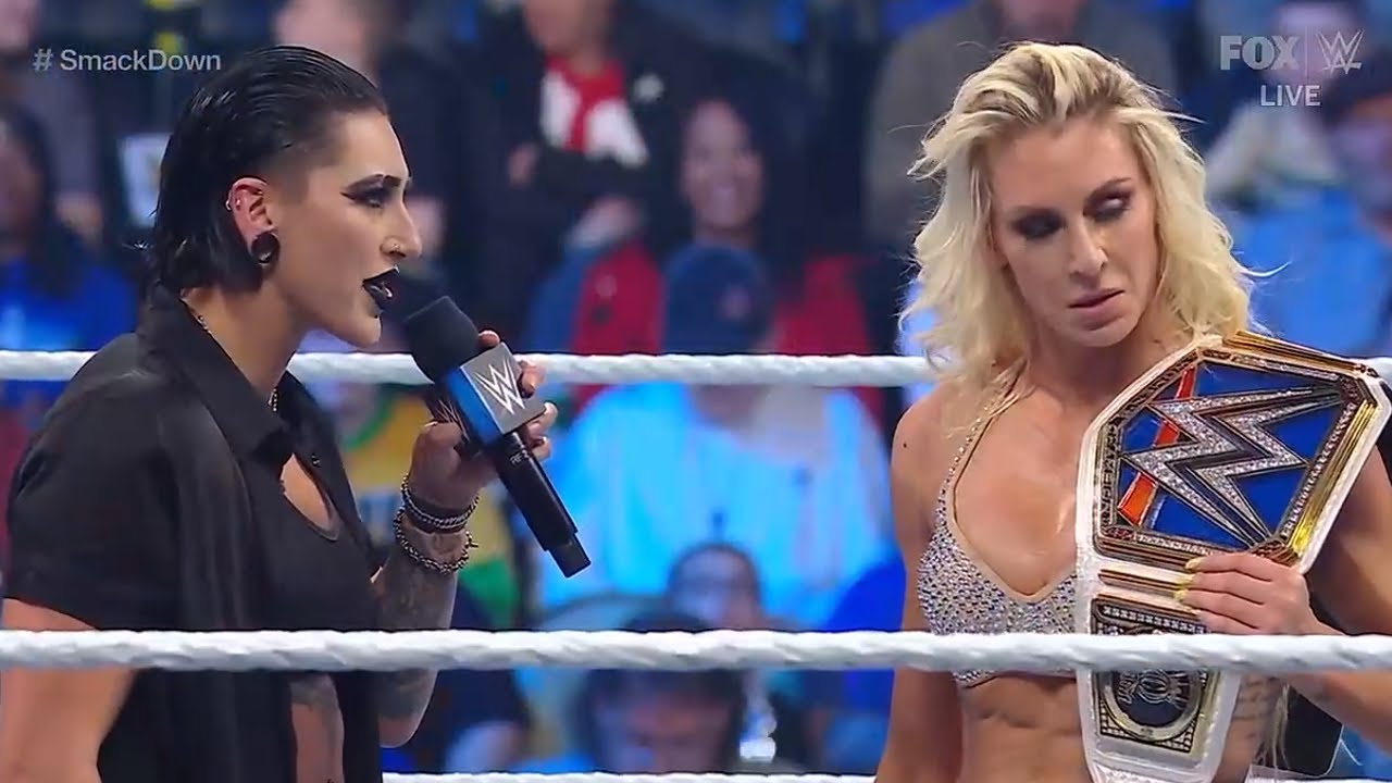 Rhea Ripley confronts Charlotte Flair - WWE SmackDown 3/10/2023