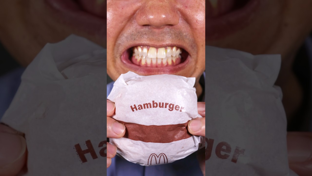 Satisfying McDonald’s Hamburger 🍔  ASMR 
