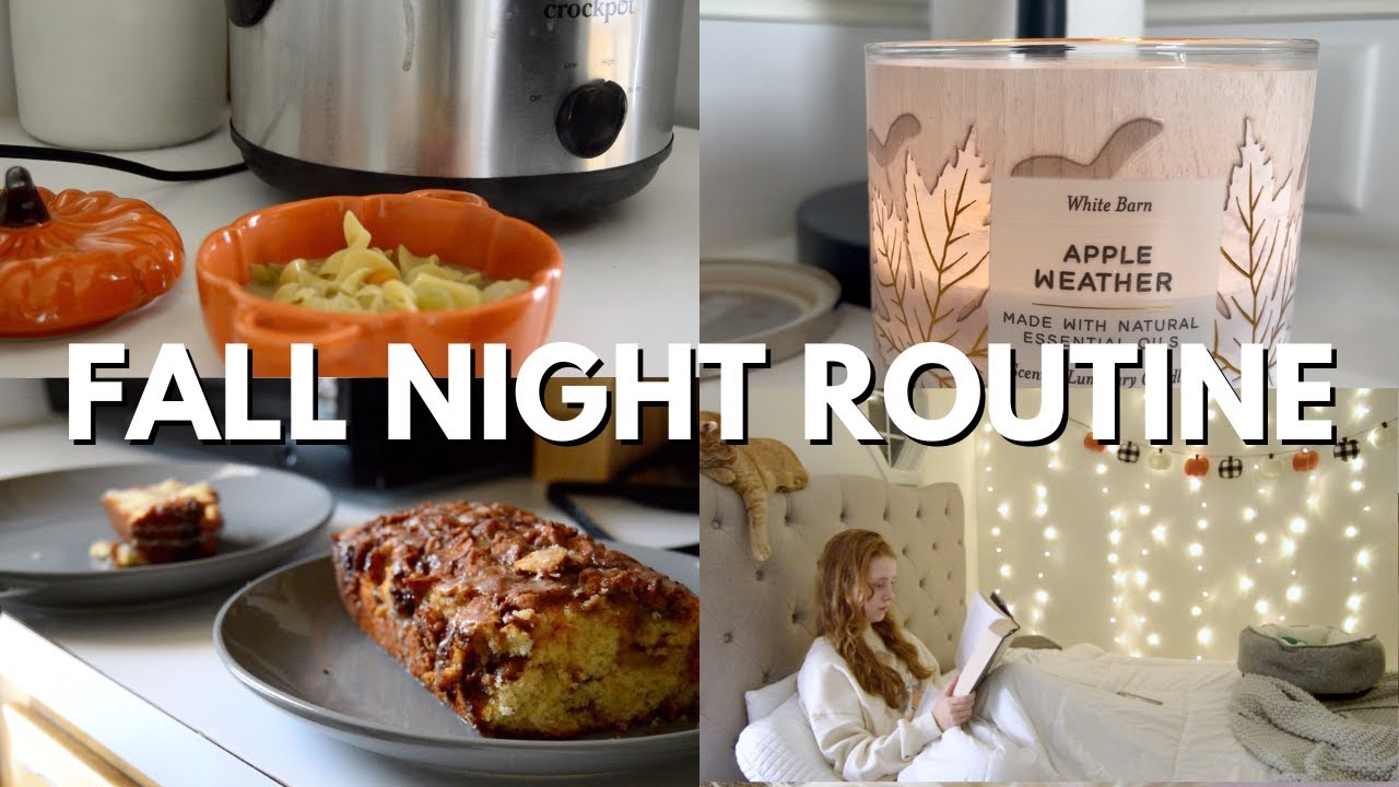 MY COZY AND PEACEFUL FALL NIGHT ROUTINE//silent vlog