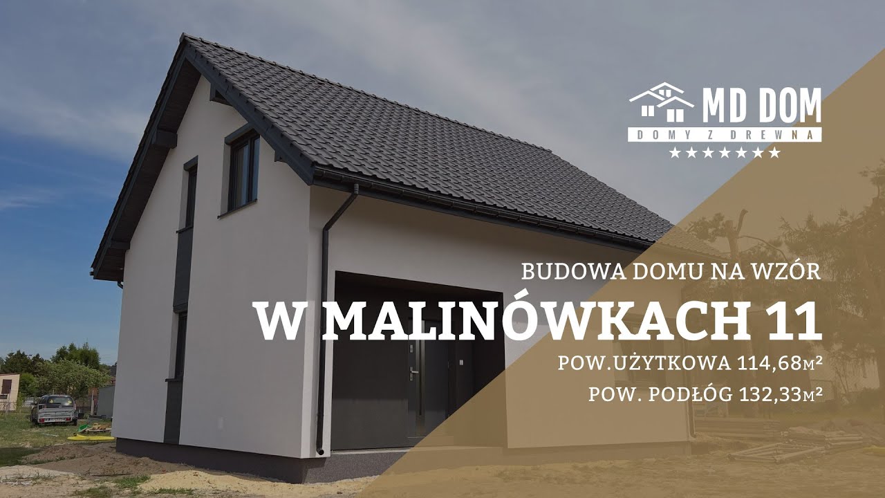 Budowa domu na wzór Dom w Malinówkach 11 MD DOM