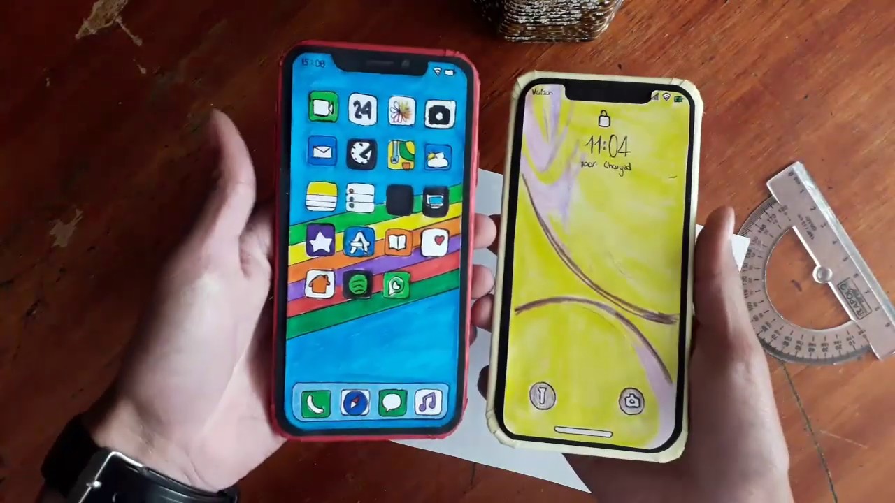 Как сделать iPhone XR из бумаги | Урок |