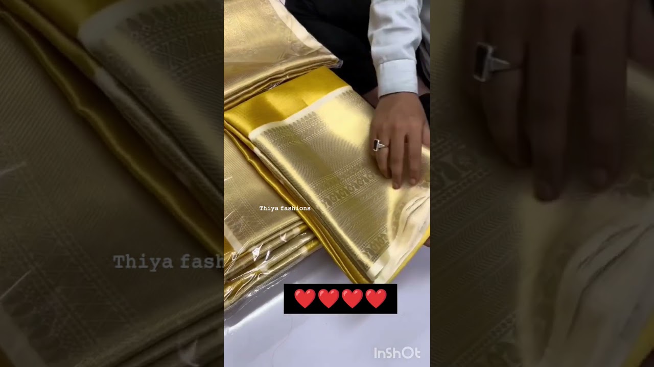 🪙#goldsaree bookwtsp9361356409.#semisilk #sareelook #festival #shorts #trending #feed #newlook #silk