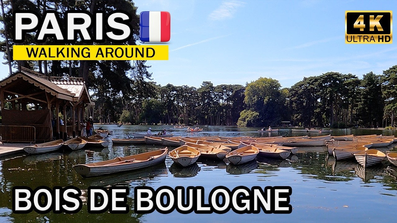 Walking in Paris 🇫🇷 – Bois de Boulogne – Summer 2024 [4K]