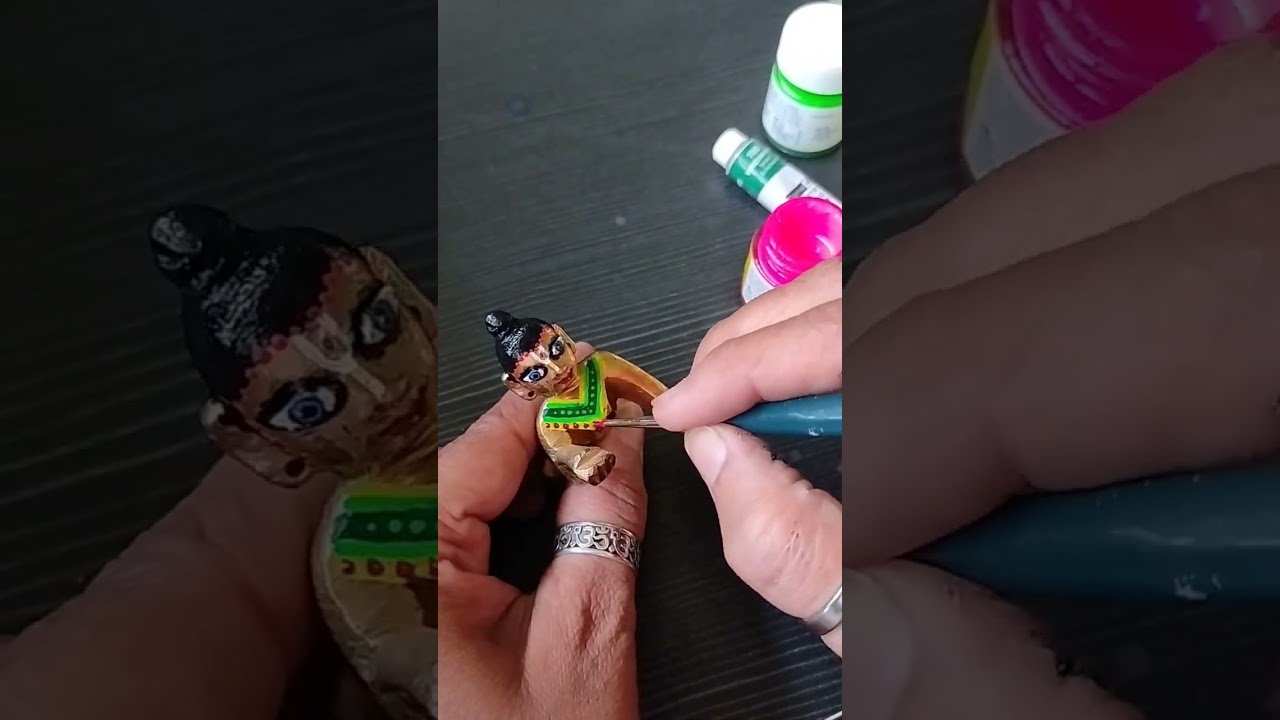 How to paint bal gopal murti easy step by step tutorial #viral #trending #art #trendingshorts