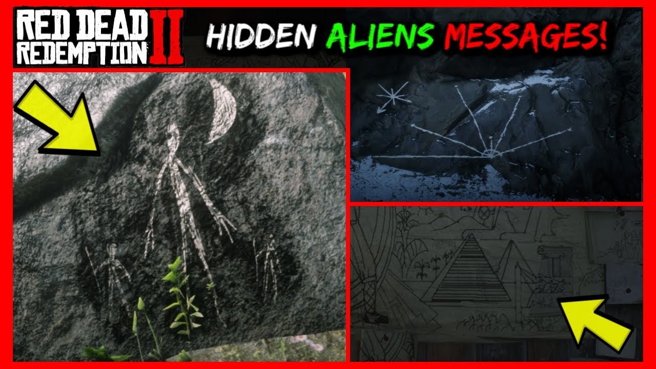 ALIEN'S ARE IN RED DEAD REDEMPTION 2 HIDDEN MESSAGES FOUND!