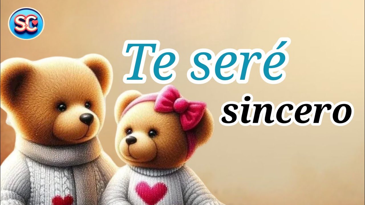 Amor te seré sincero no te vayas a sentir mal
