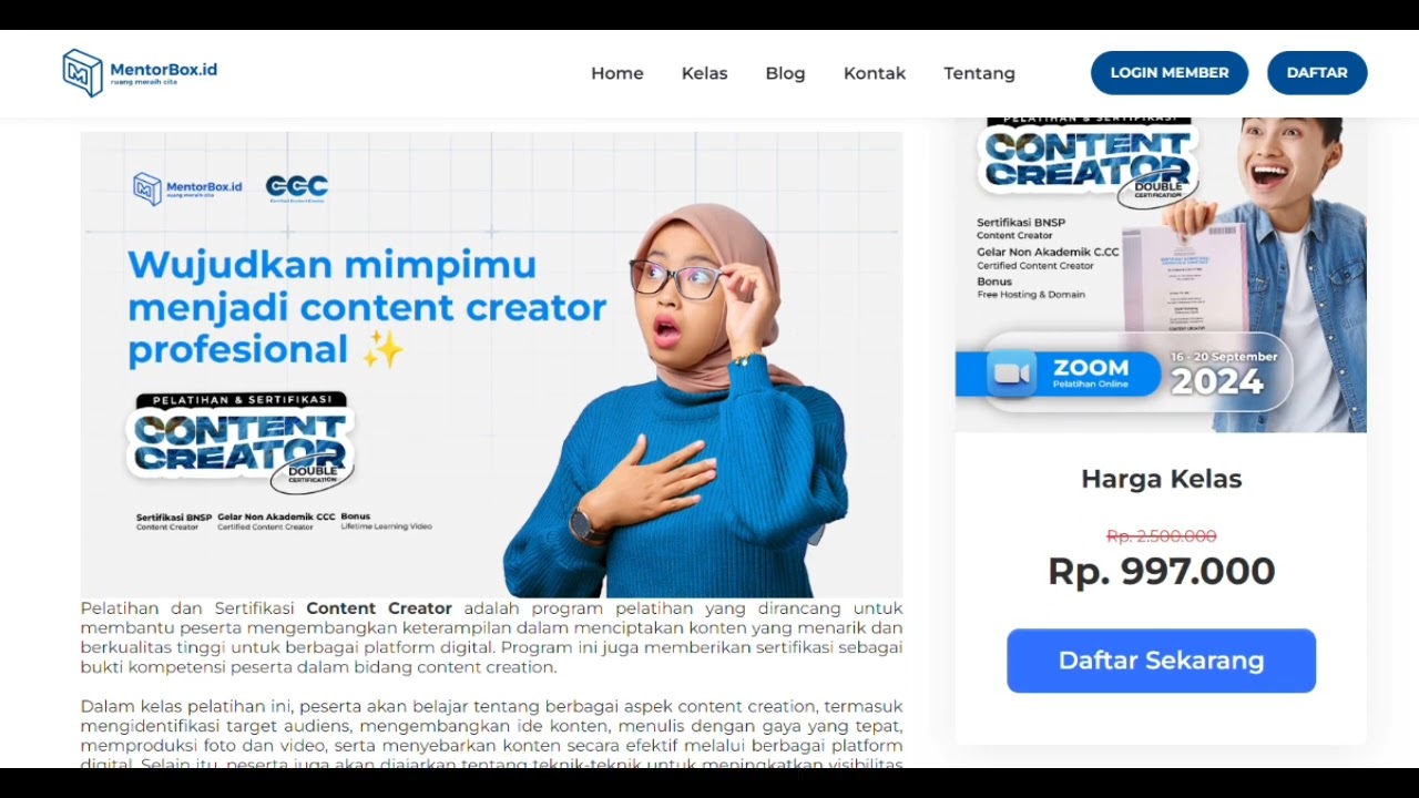 Video Profil MentorBox