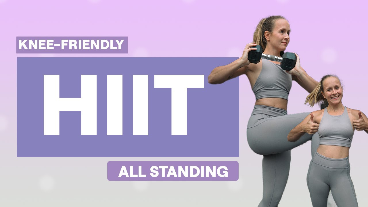 10-Minute Knee-Friendly Full Body HIIT | All Standing with Dumbbells