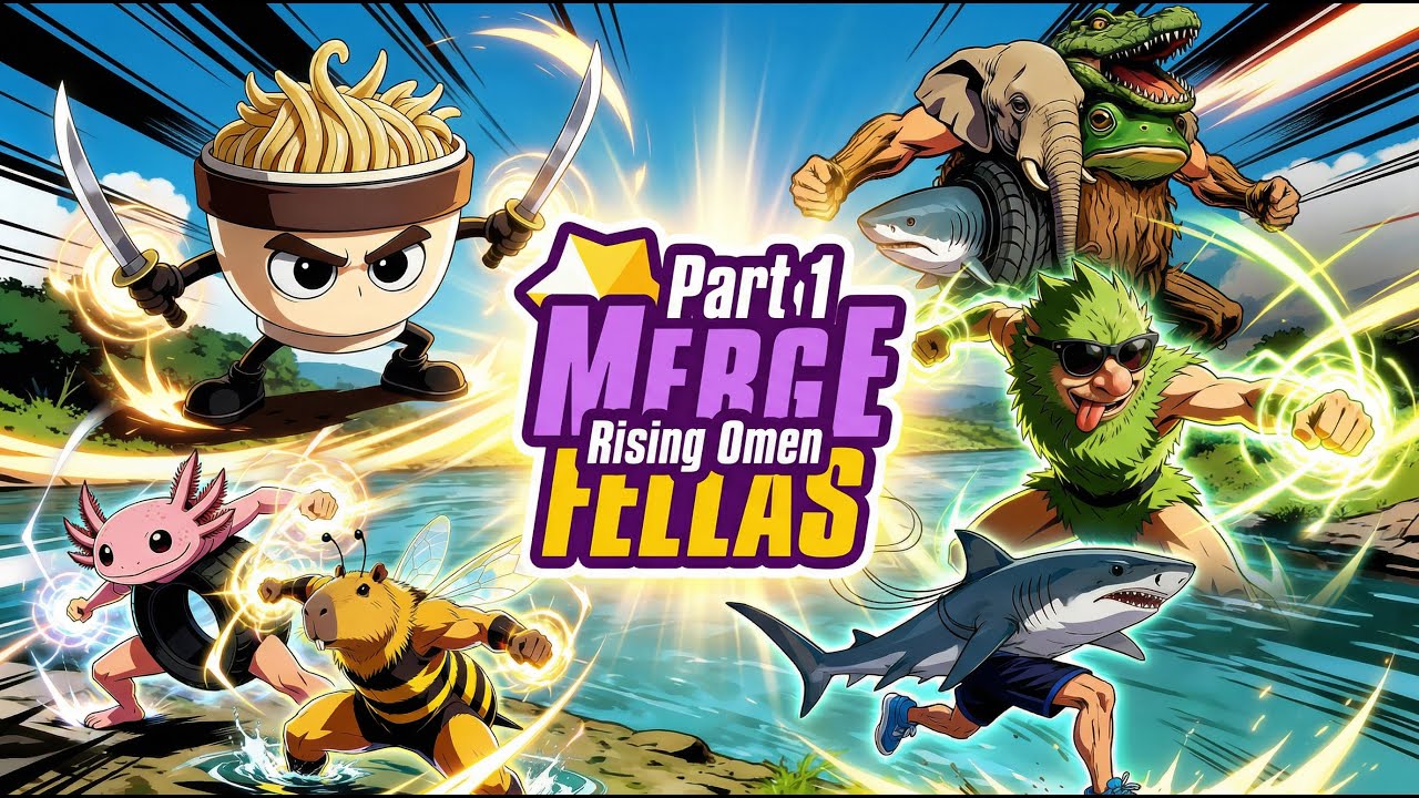 PatapimTVV Official &ndash; Brainrot MERGE FELLAS &ndash; Part 1: Rising Omen (Anime Video) 2025