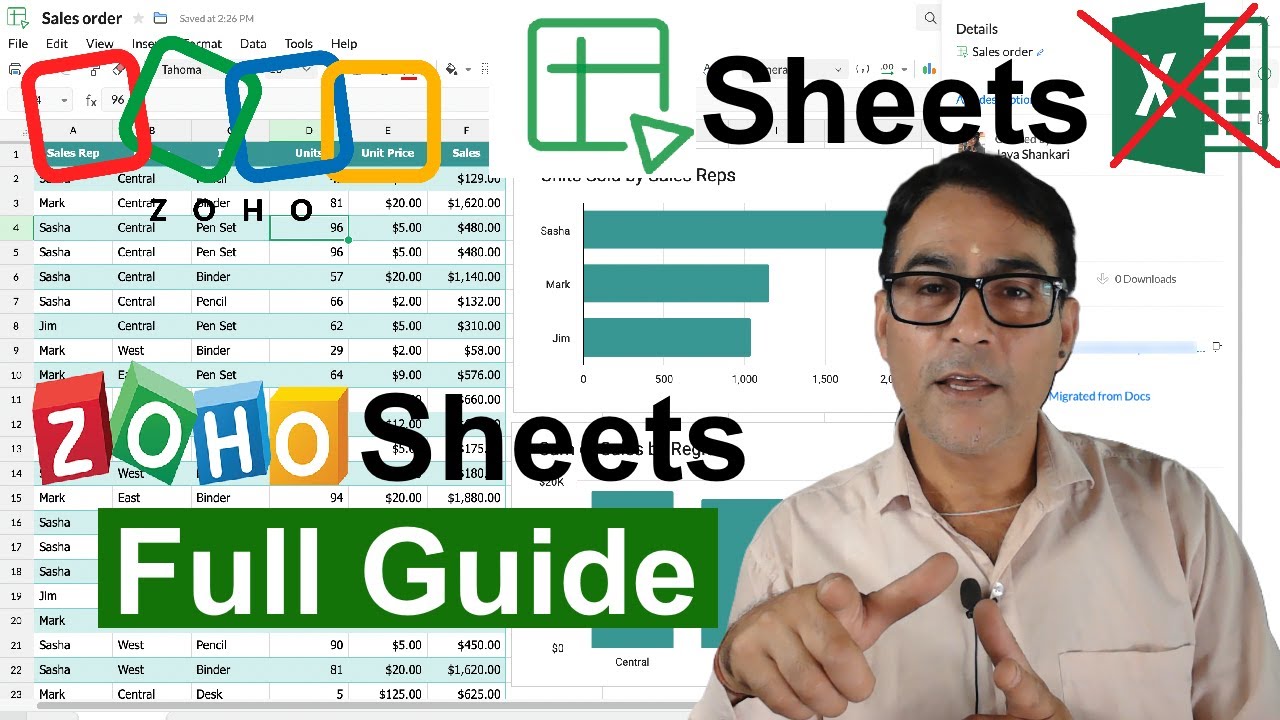 How to Use Zoho Sheets (Full Guide) Best Free Excel Alternative