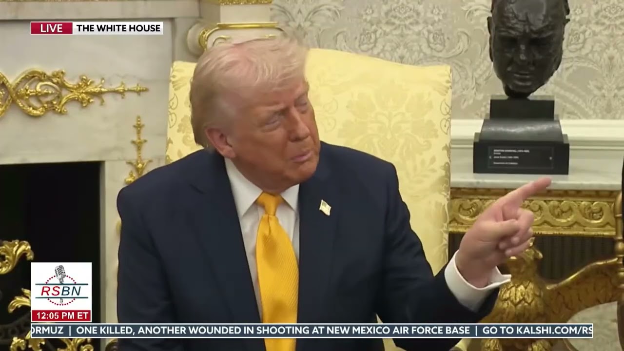 СМОТРИТЕ: Президент Трамп обсуждает увеличение военного бюджета и потенциальных новых лидеров Ира...