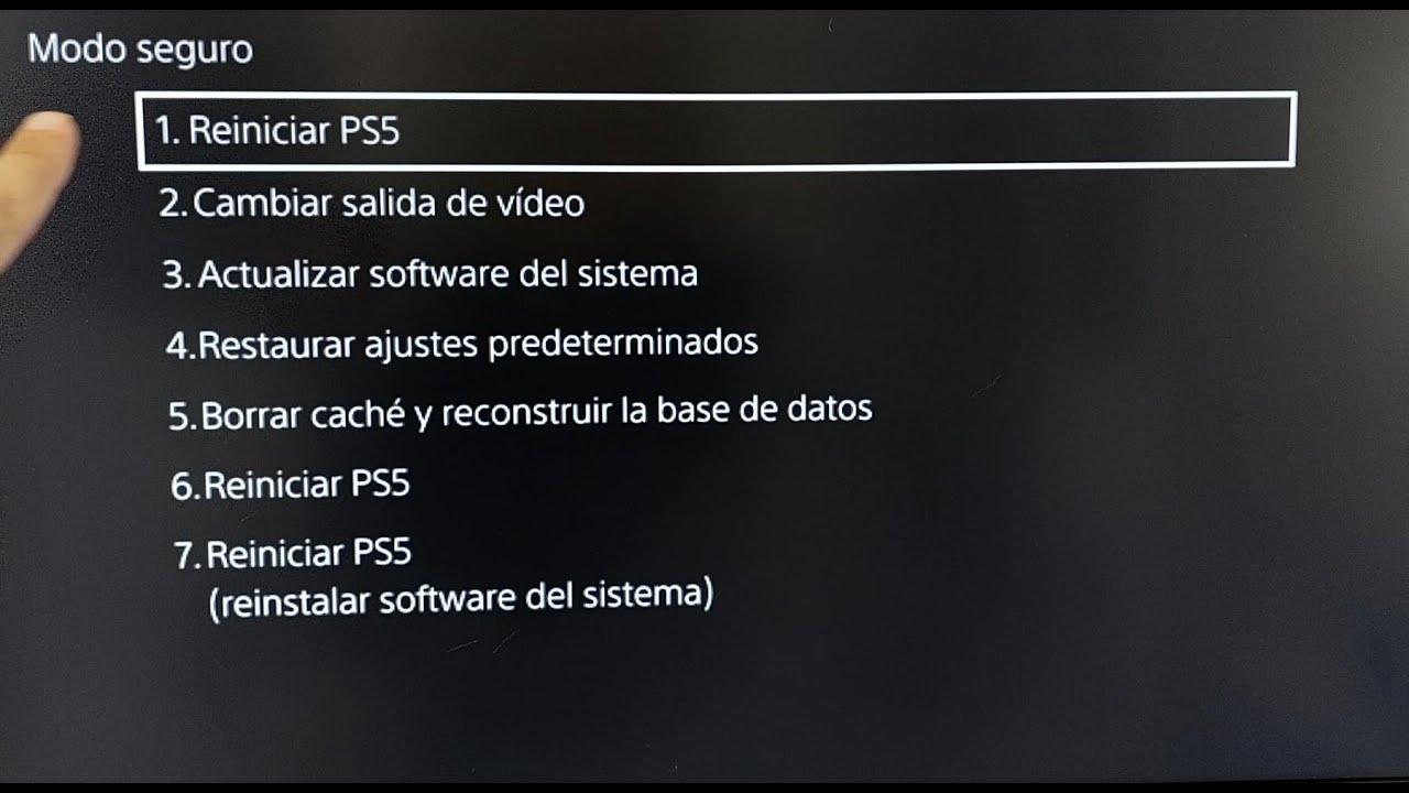 [TUTORIAL] Modo seguro en PS5 paso a paso