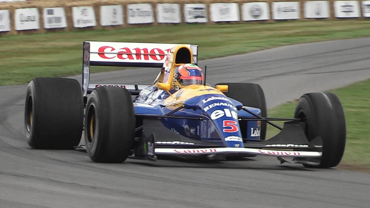 1992 Williams FW14B F1 Ex Mansell - Formula 1 V10 Engine Sound