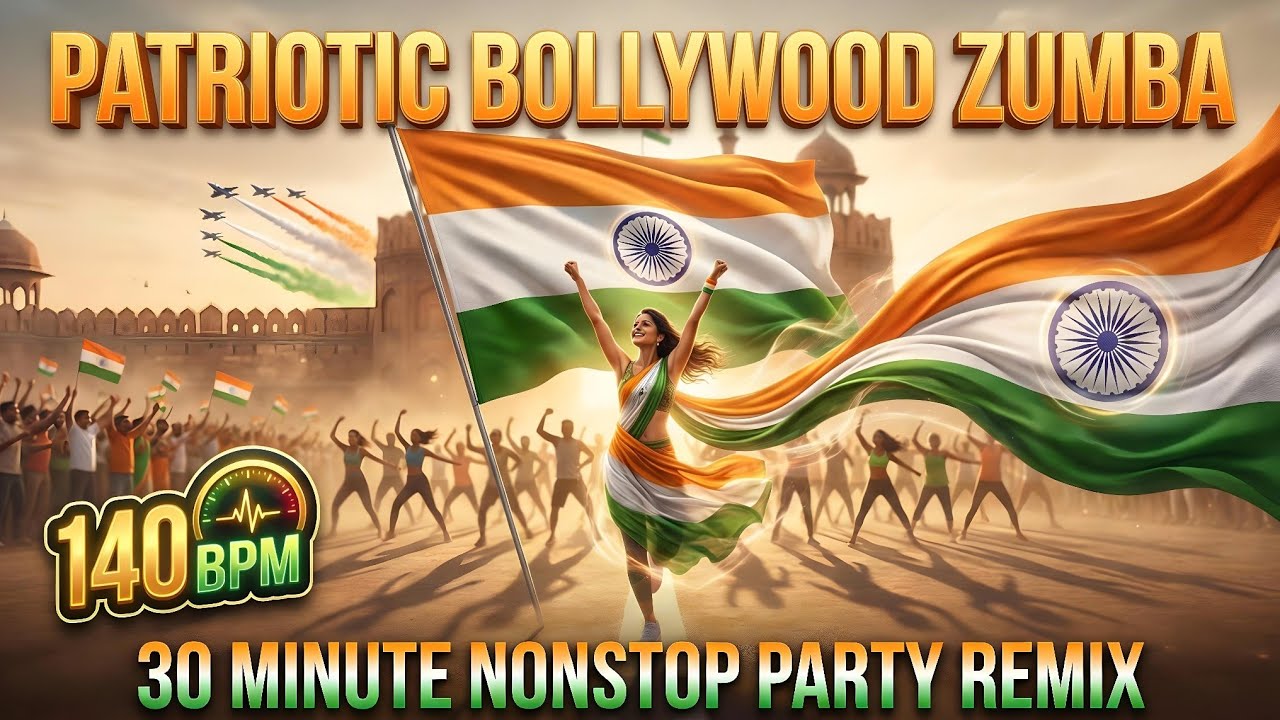 Republic Day Zumba Remix (140 BPM) | 30 Min Nonstop Bollywood Party Mix (Instrumental)