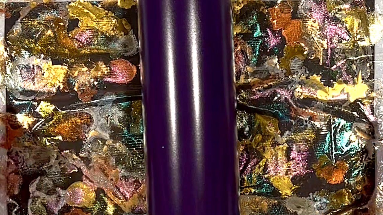Cling Wrap Metallic Alcohol Inks Resin Tumbler - Halloween!