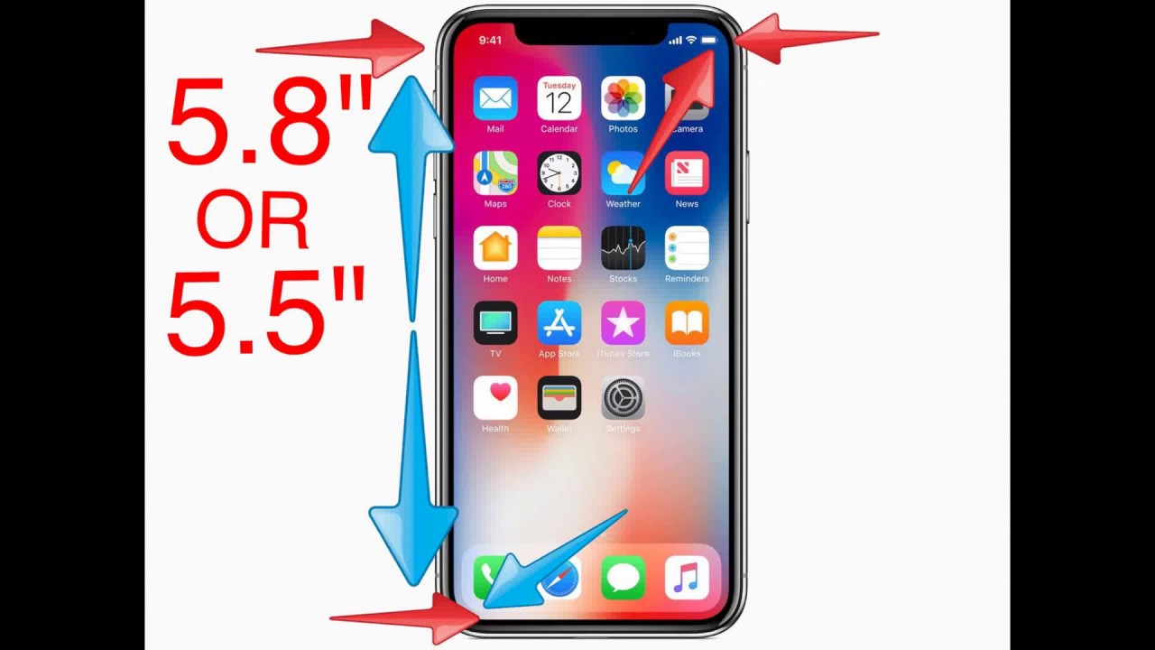 iPhone X Display Size 5.8
