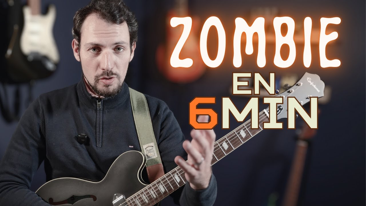 Débutants : Zombie à la guitare sans galérer 🎸😮 #apprendrelaguitare #zombie #tutoguitare