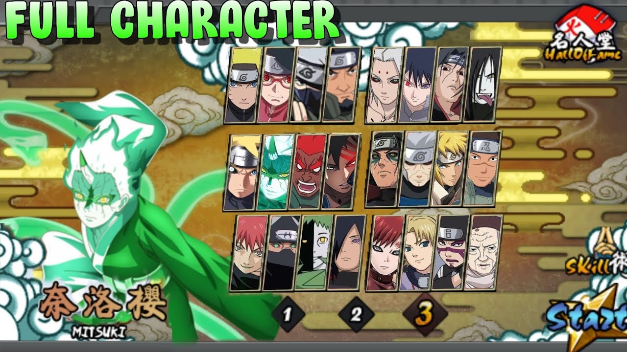 Naruto Senki Ninja Legend Full Character