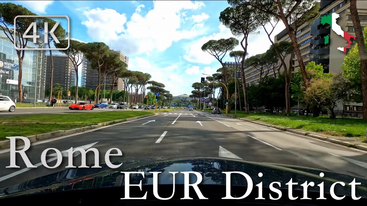 Rome | City Drive, Italy [EUR District] March 2021 | 11:00 | ⛅