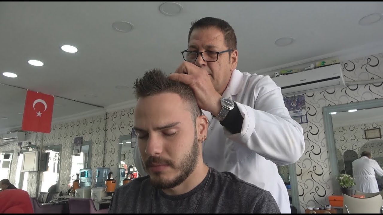 ASMR Turkish Barber Face,Head and Body Massage 242
