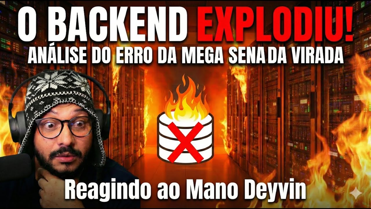 O BACKEND DA MEGA DERRETEU? 🤯 A verdade técnica sobre o atraso (React Mano Deyvin)