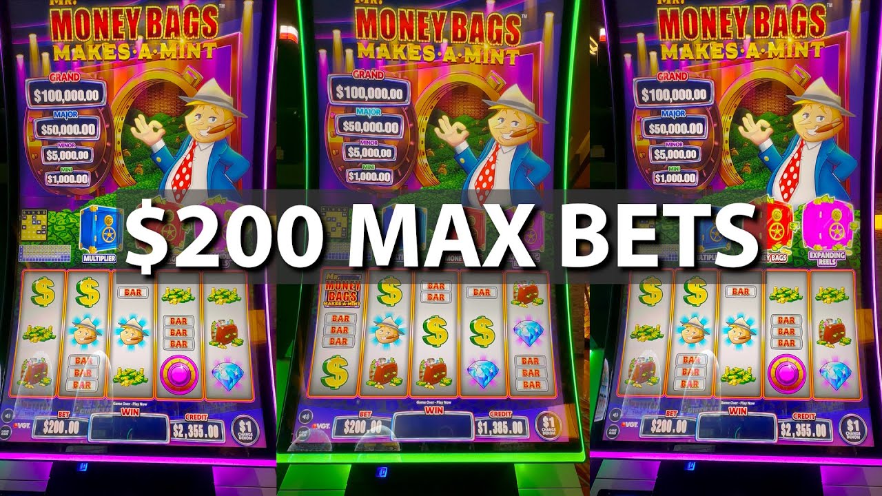 $200 MAX BET💰 Mr. Money Bags Makes A Mint!