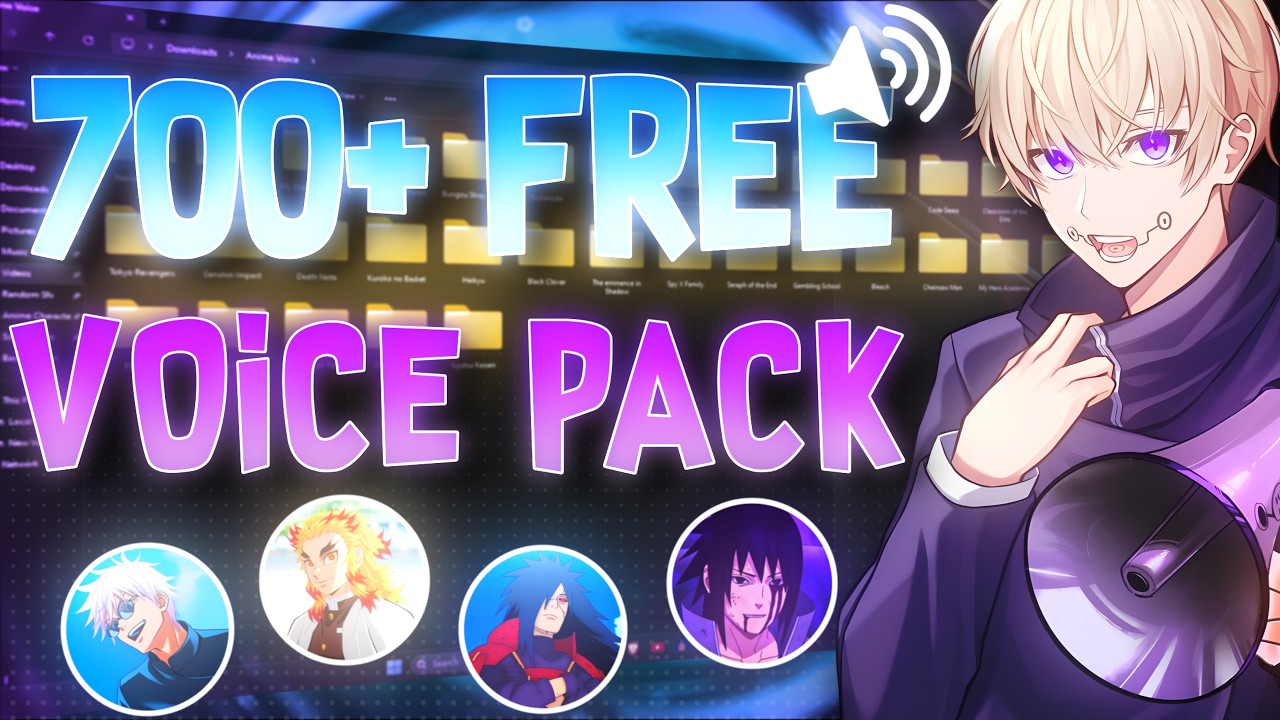 Free Anime Voice Pack | 700+ ANIME VOICE PACK FOR EDITING (+Tutorial)✨