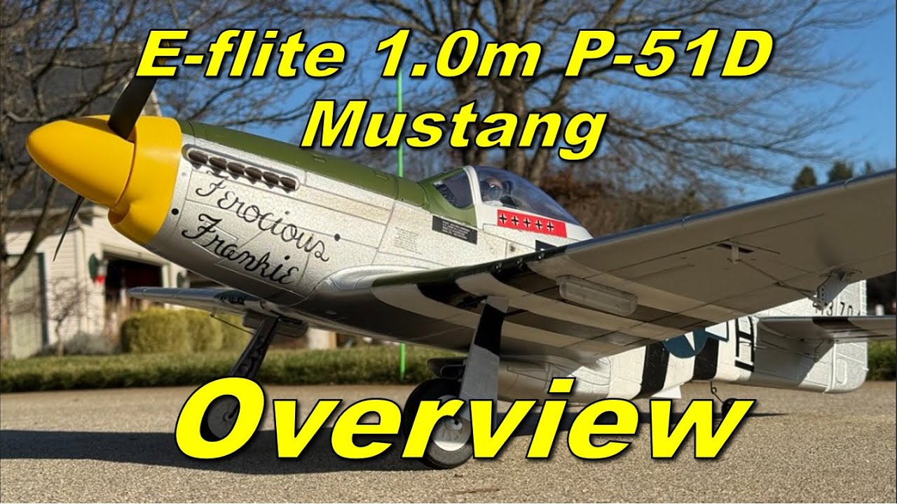 E-flite 1.0m P-51D Mustang BNF Basic Overview, Assembly, and History