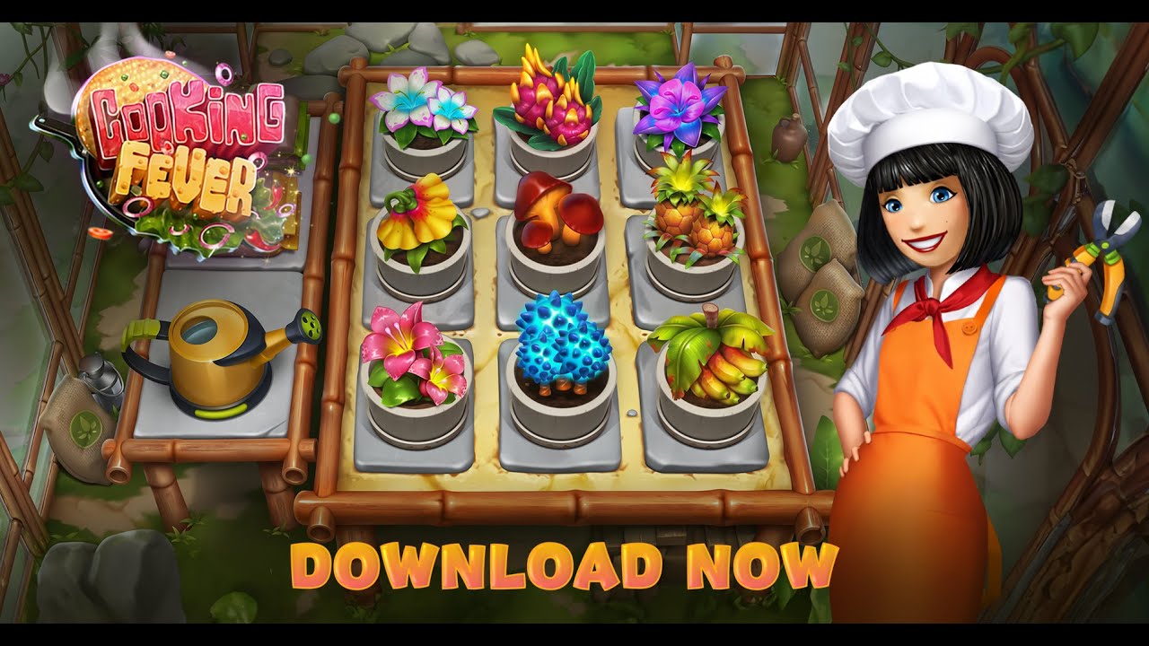Cooking Fever Official - New Game Feature - Gardens!