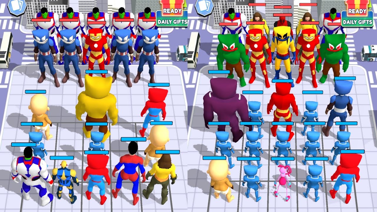 Superhero Rainbow Friends Monster vs Superhero  , Merge Master Monster Fight