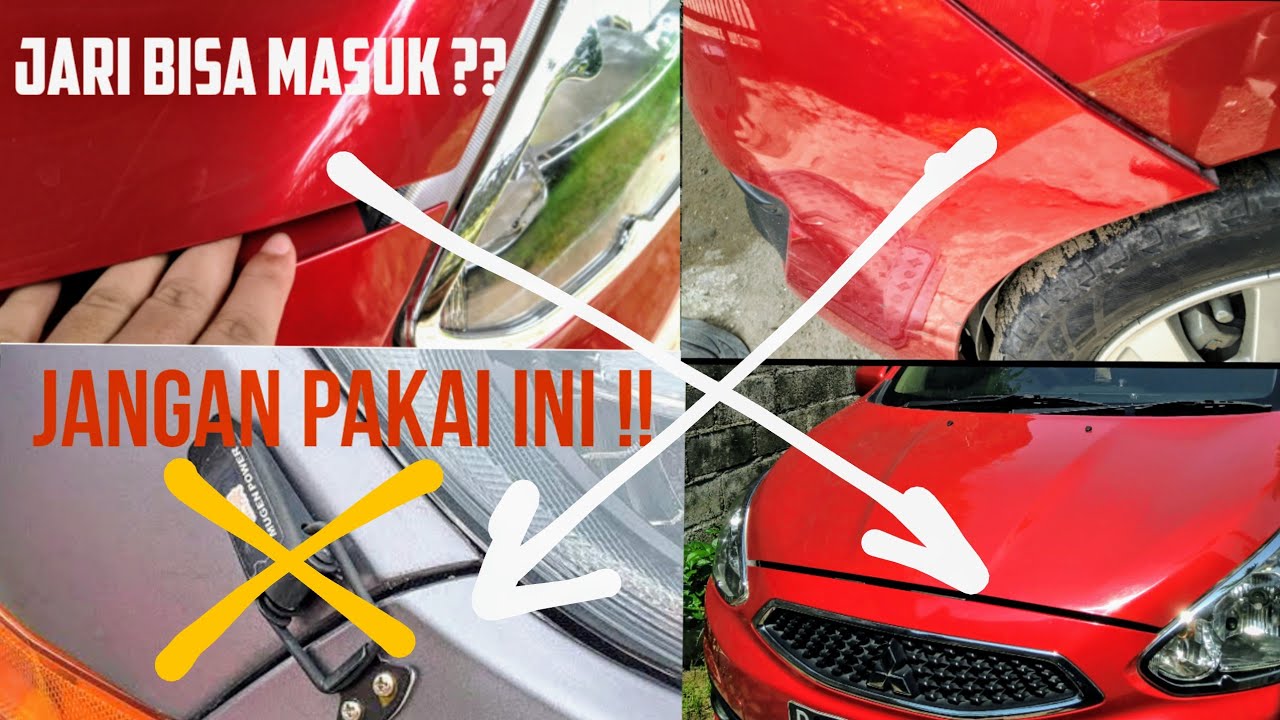 TUTORIAL MEMPERBAIKI BUMPER YANG TURUN DAN MERENGGANG | DI MITSUBISHI MIRAGE