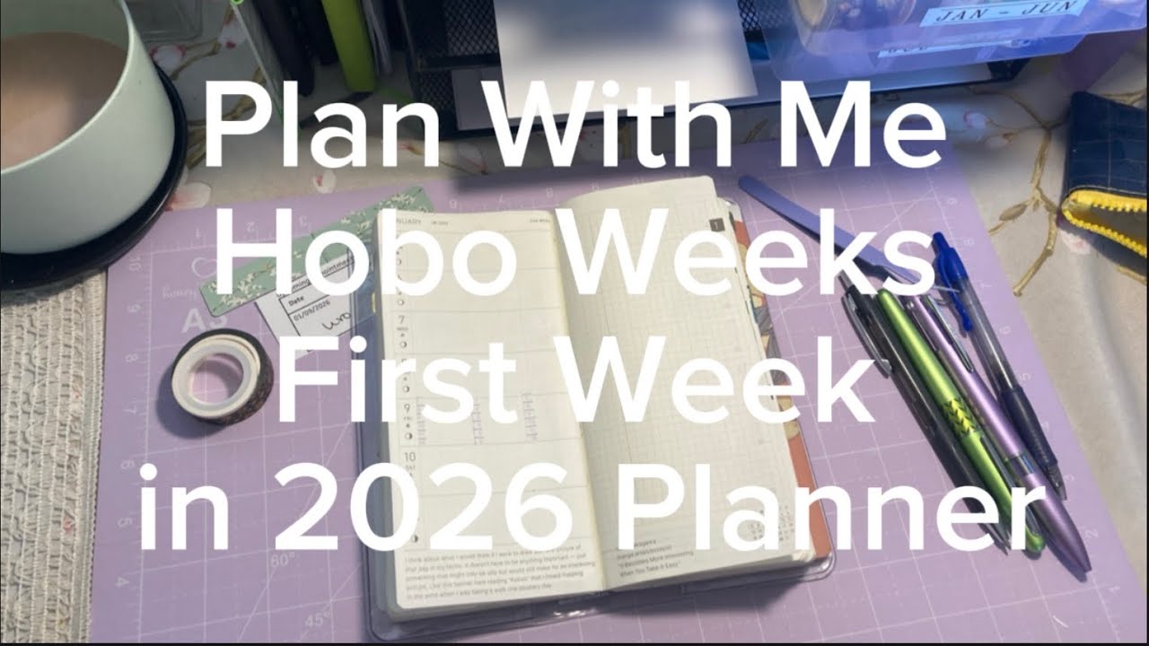 Планируйте вместе со мной | Недели Hobonichi | Неделя с 5 по 11 января 2026 года