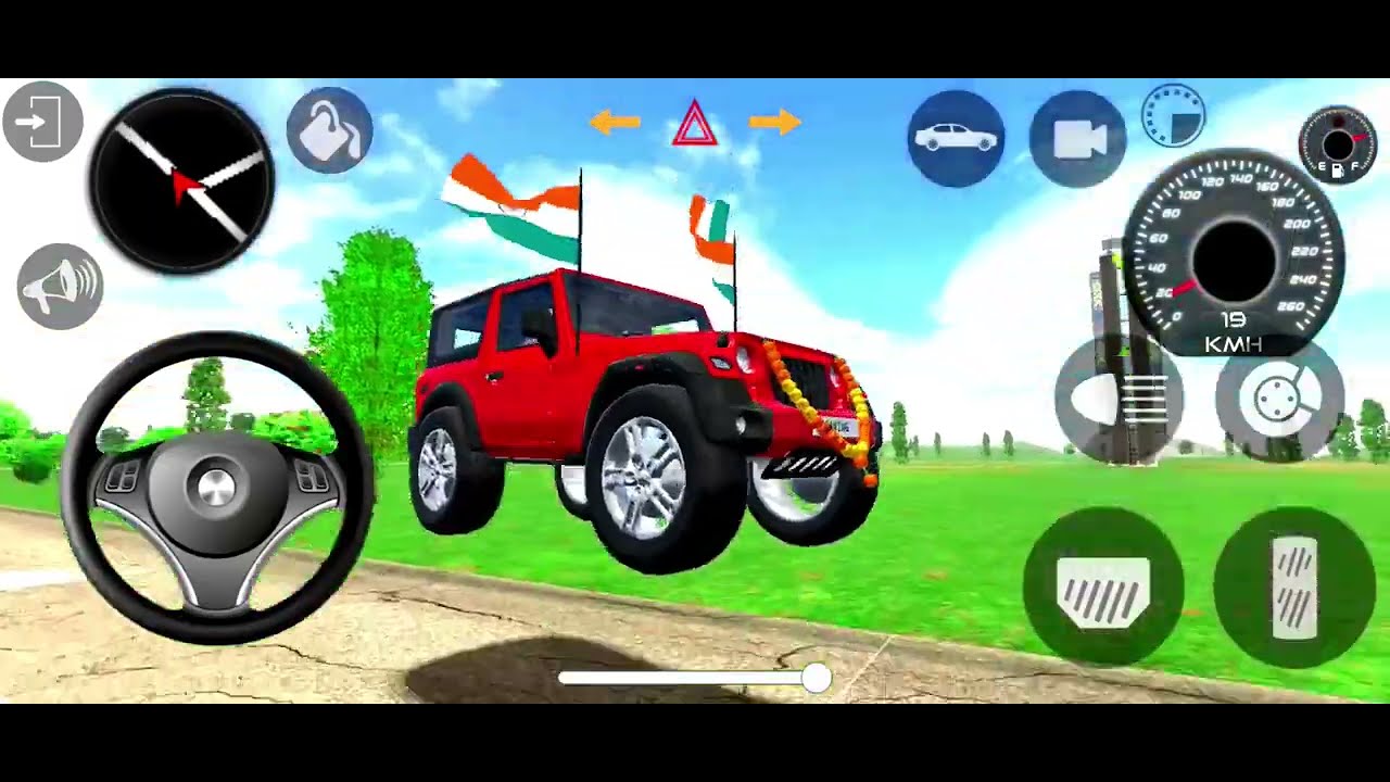Modified Mahindra thar 😈Indian game 😈stunts video 😈gaming video 
