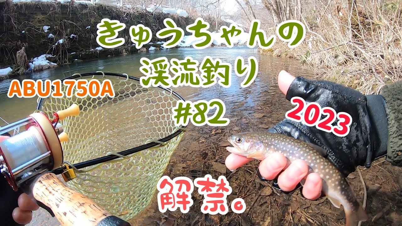 きゅうちゃんの渓流釣り #82 [HD]【ABU1750A】【PW Glasso】【2023シーズン解禁】【2023年3月9日】
