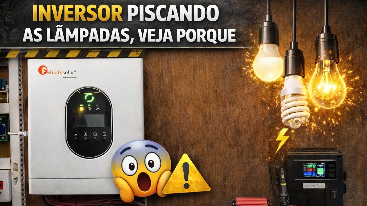 INVERSOR HÍBRIDO PISCA AS LÂMPADAS POR ESSE MOTIVO. 