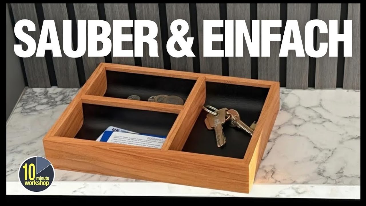 Praktischer Organizer aus Kirschholz & Leder – Ideal für Kleingeld, Schlüssel & Karten [Anzeige]